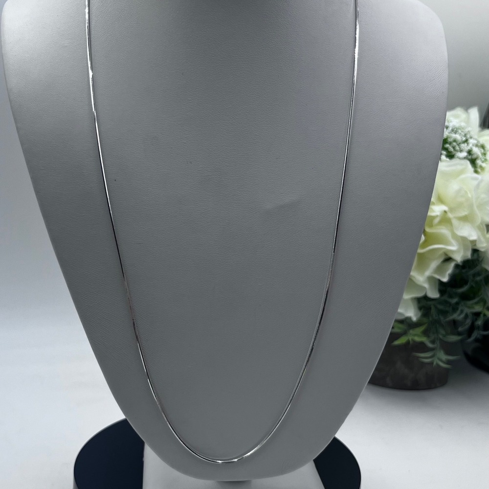 OTC Italy Overseas Trading Corporation 23" Sterling Silver Snake chain necklace